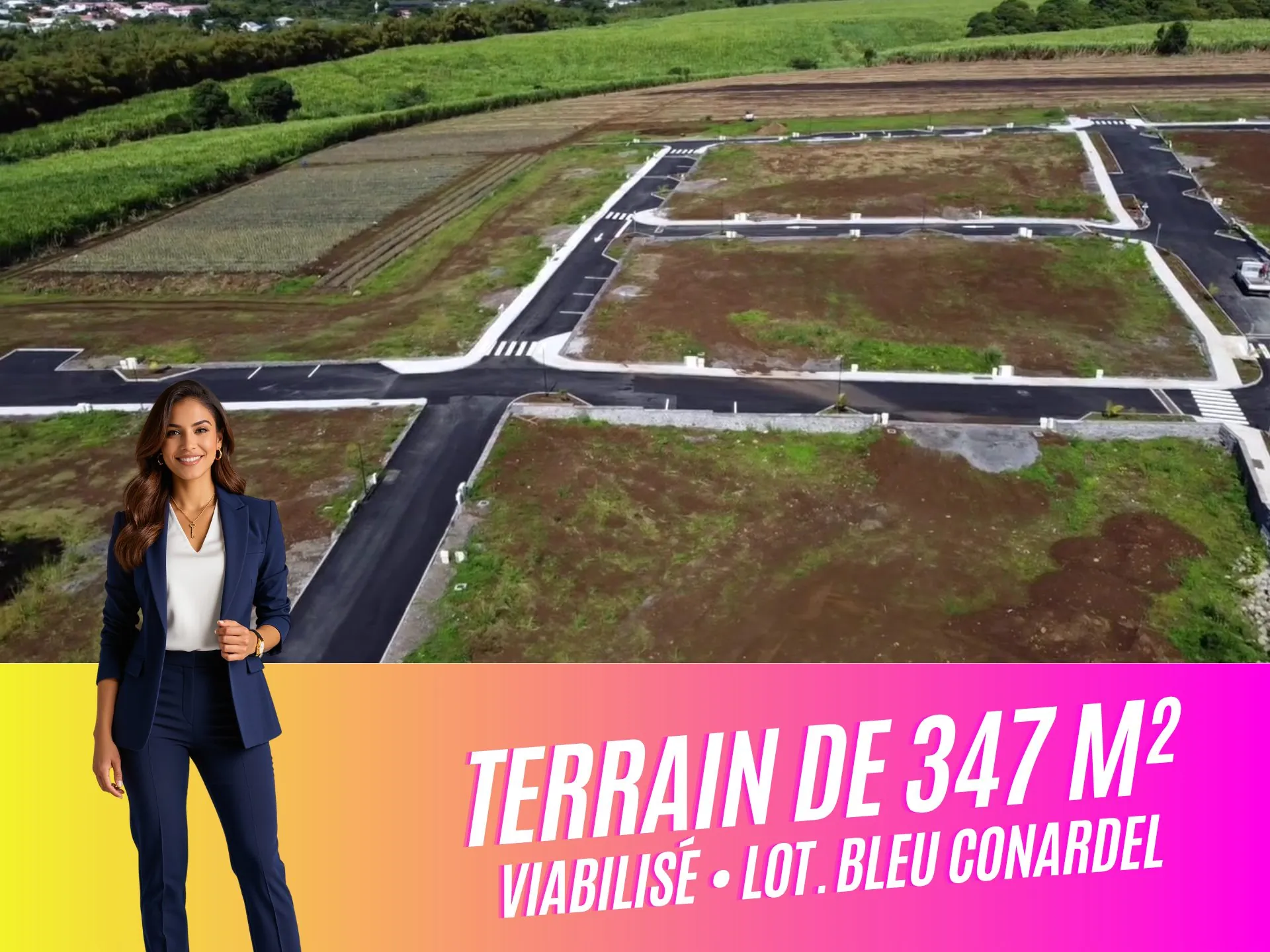 Terrain à bâtir de 347 m² à vendre à Saint-Benoît | Lotissement Viabilisé