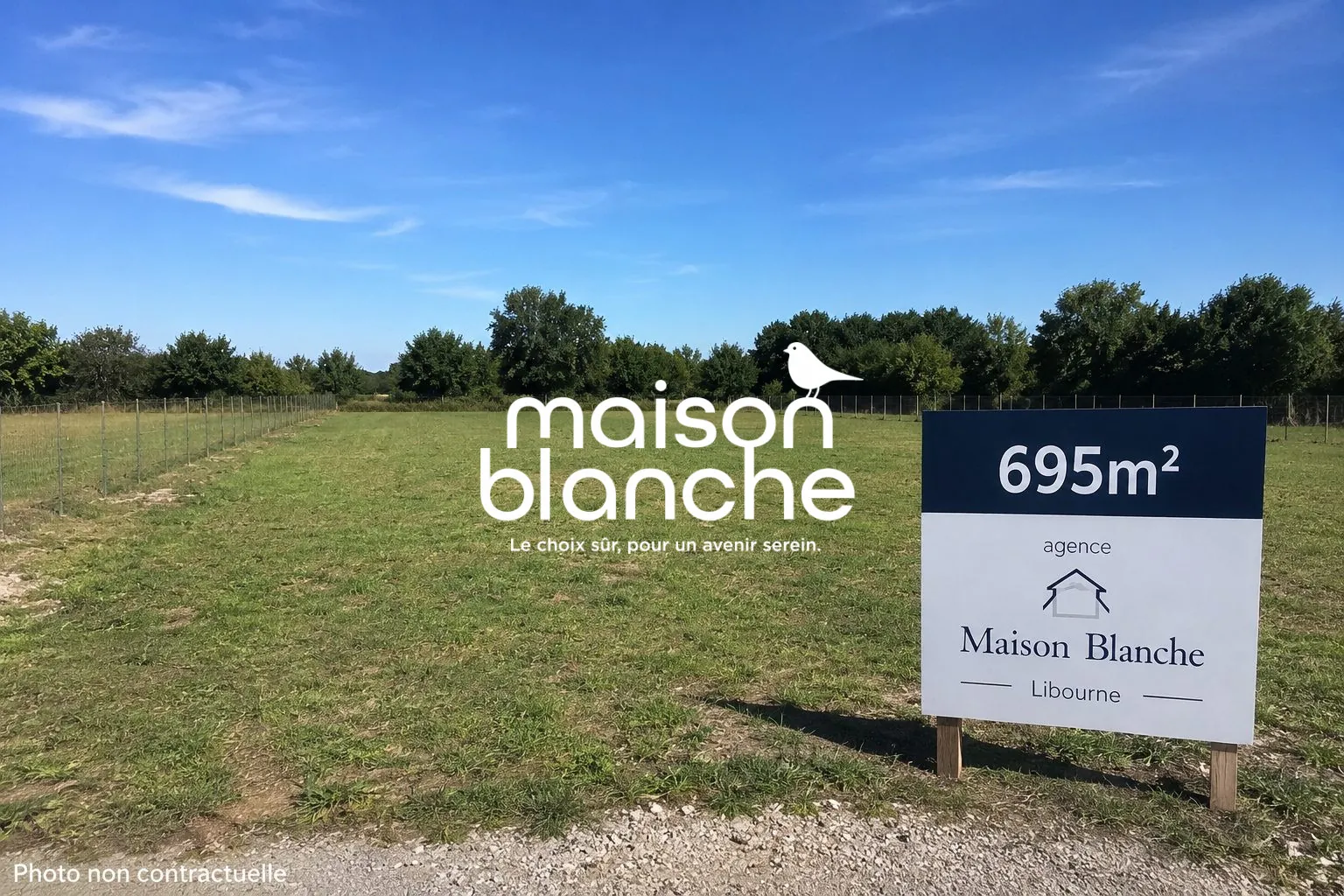 Terrain à bâtir de 695 m² à Coutras en Gironde, proche de Bordeaux