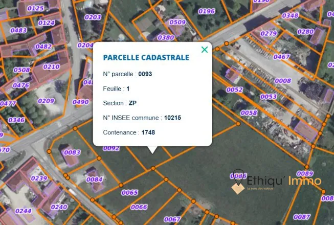 Terrain constructible de 1 748 m² à Magny-Fouchard près de la RN19