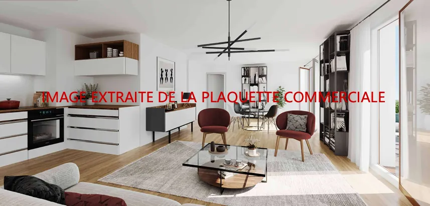 Appartement 3 pièces neuf à Gonesse livré en 2028, surface de 60,97 m²