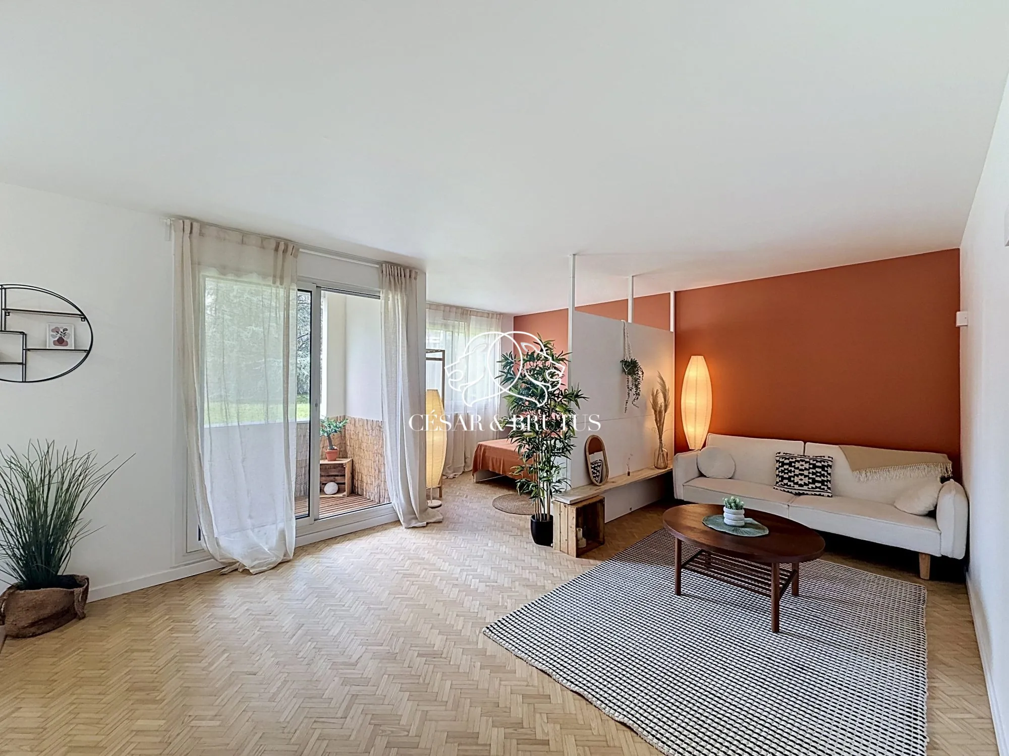 T1 rénové de 39 m² à Monplaisir Lyon avec parking et terrasse
