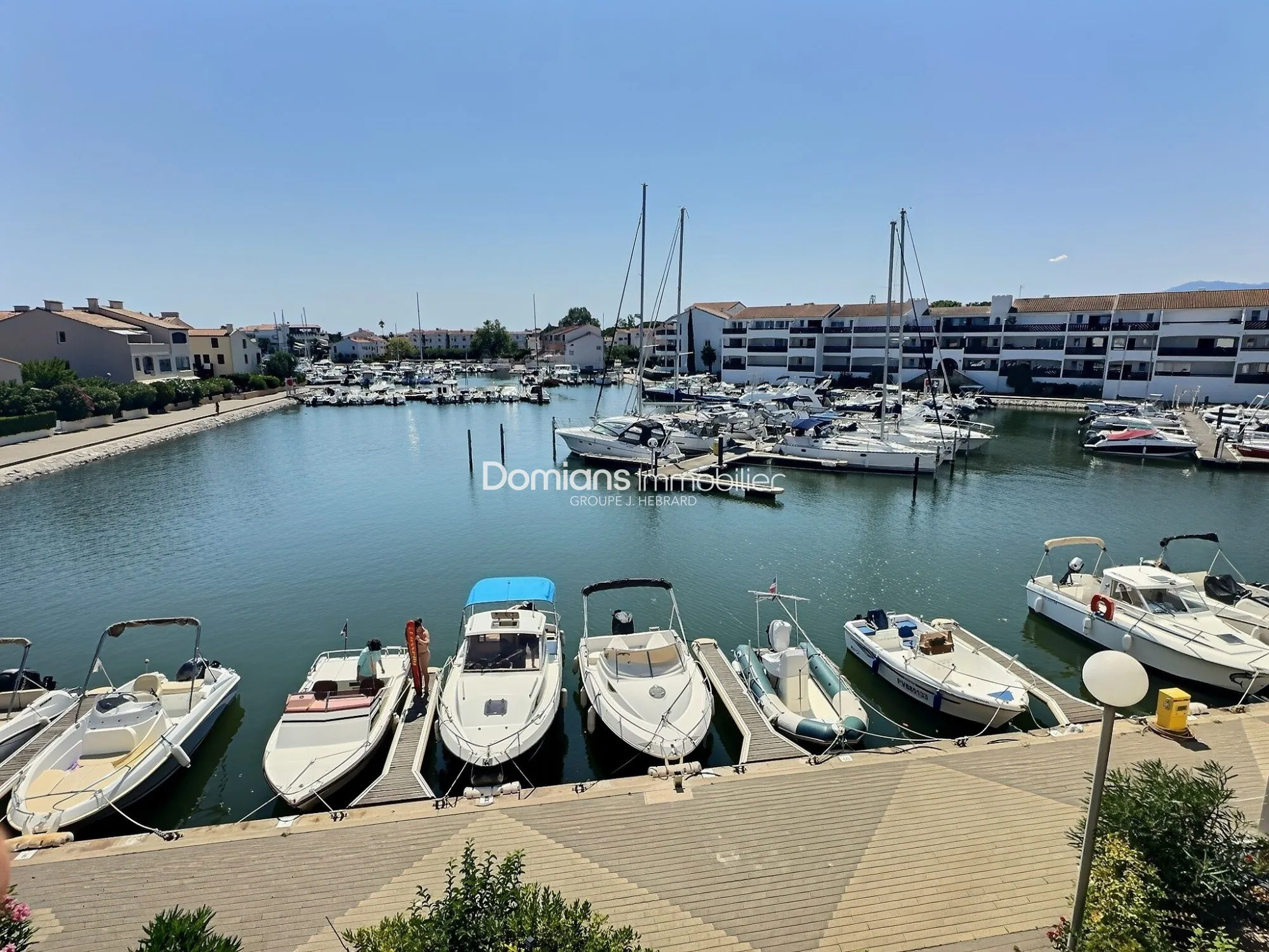Appartement T2 cabine avec piscine et vue marina à Saint-Cyprien