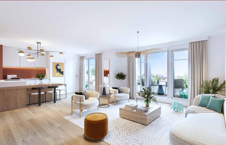 Appartement 2 pièces neuf à Gonesse - Livraison 2028, 43,82 m², prix 225 300 €