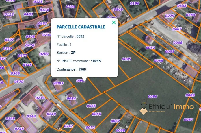 Terrain constructible à vendre à Magny-Fouchard – 1968 m² proche de la RN19