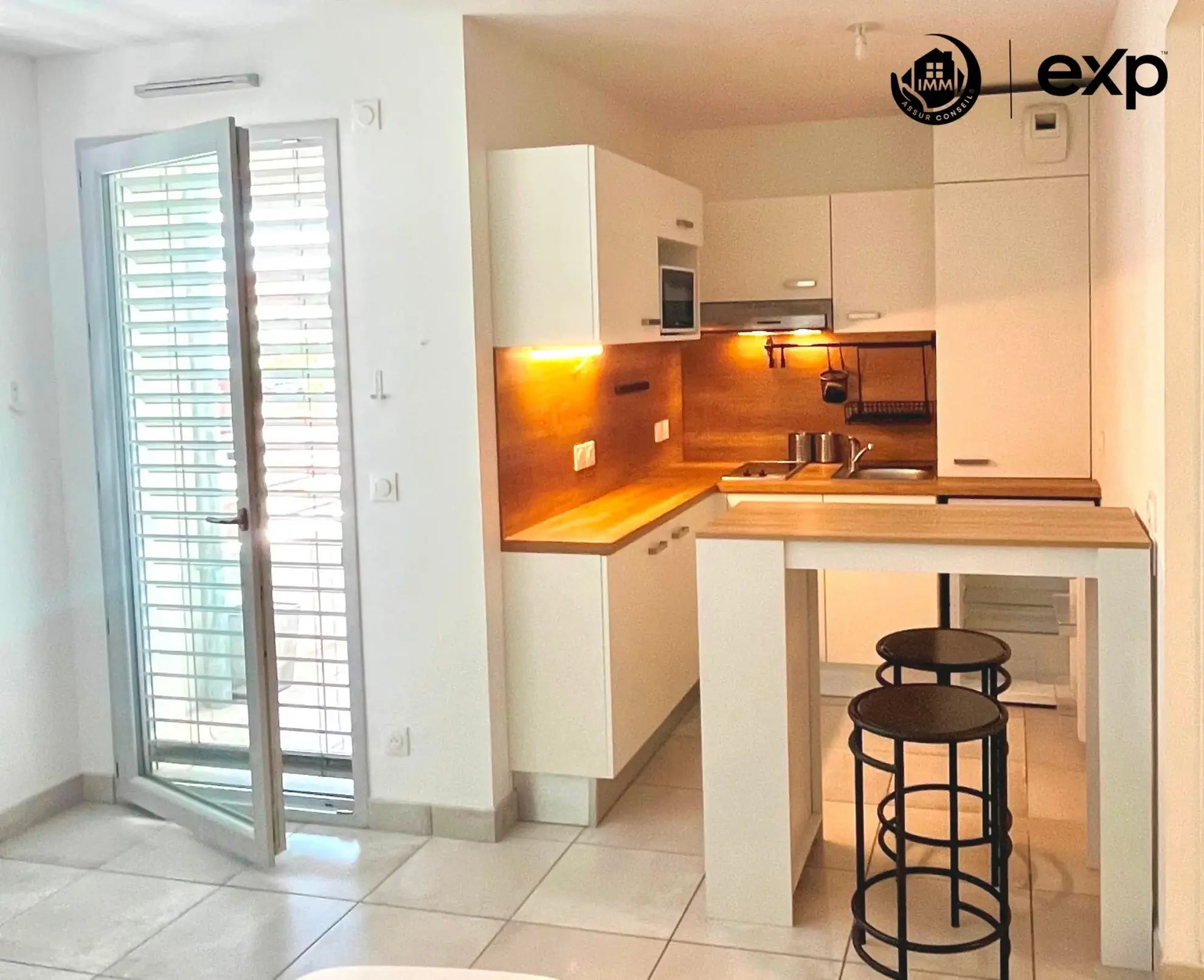 Cuisine Appartement T1 neuf meublé avec loggia à Villeurbanne près de Montchat