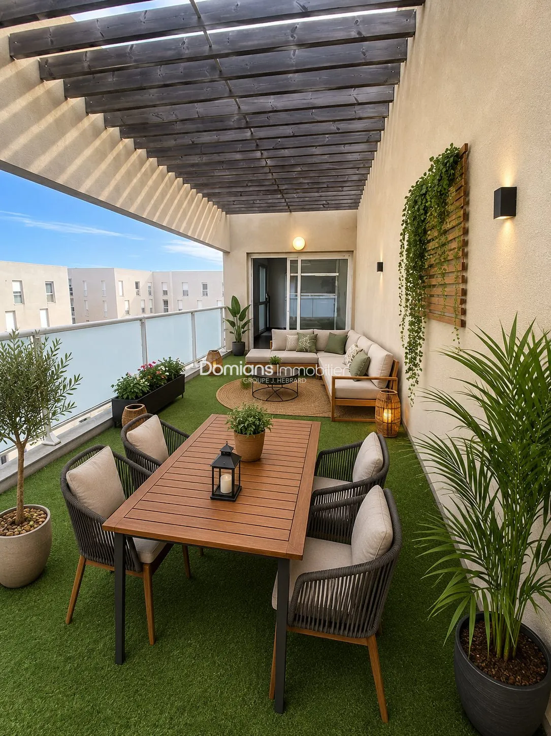 Appartement T3 avec terrasse, parking privé à Perpignan – Dernier étage