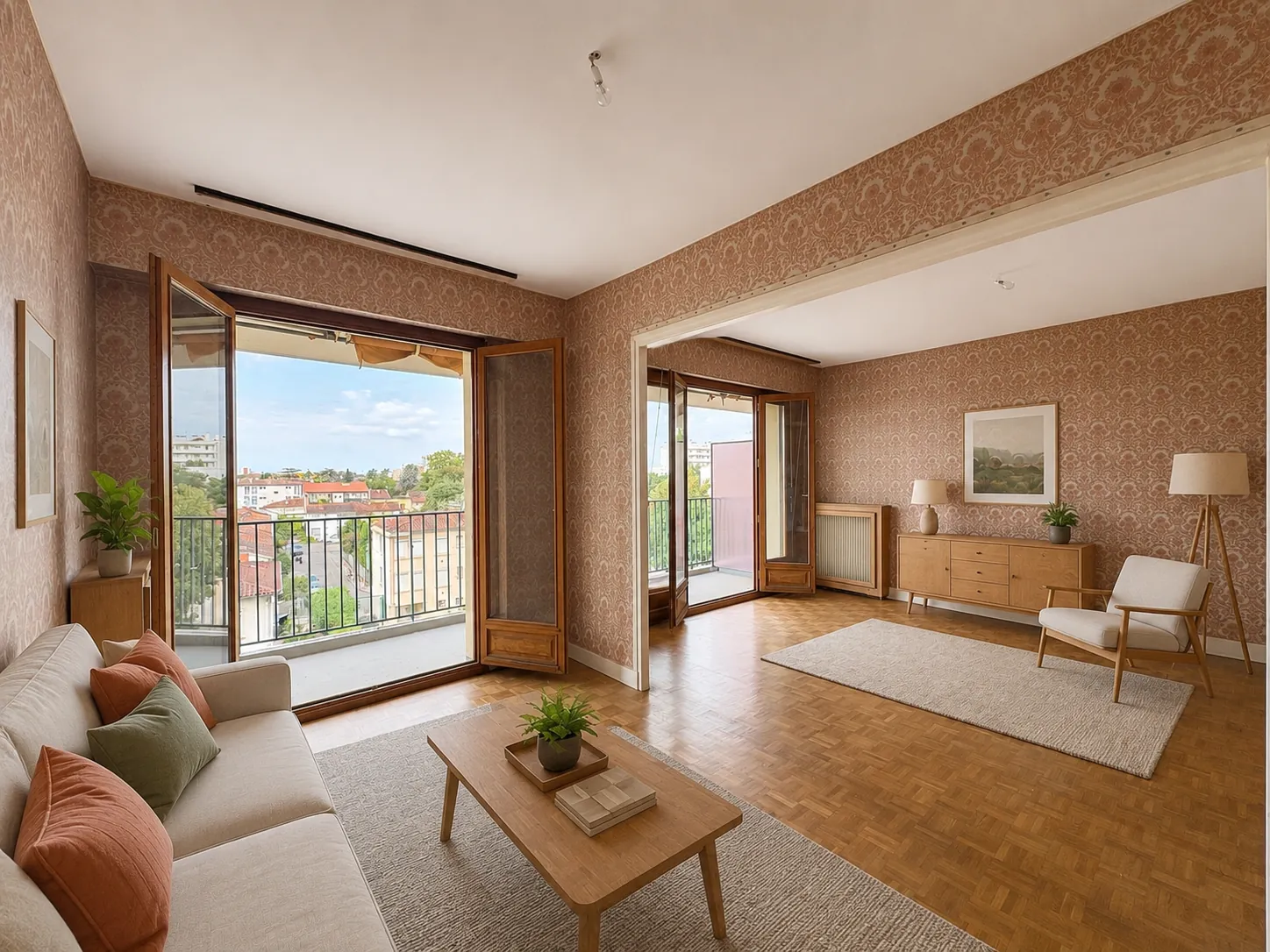 Bel appartement 4 pièces avec terrasses, parking et cave à Toulouse
