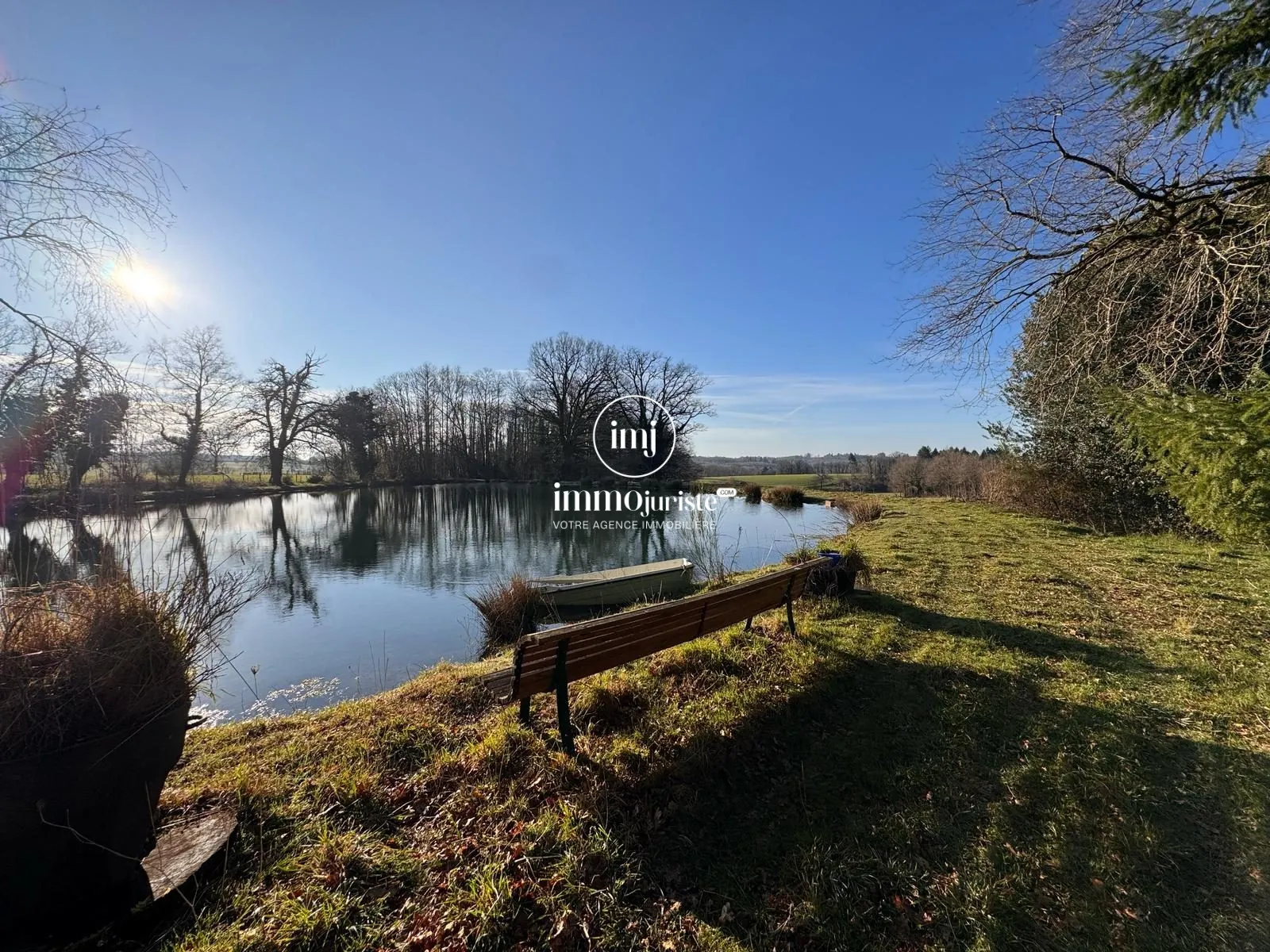 Terrain de loisir avec étang à Cieux - superficie 51 861 m²