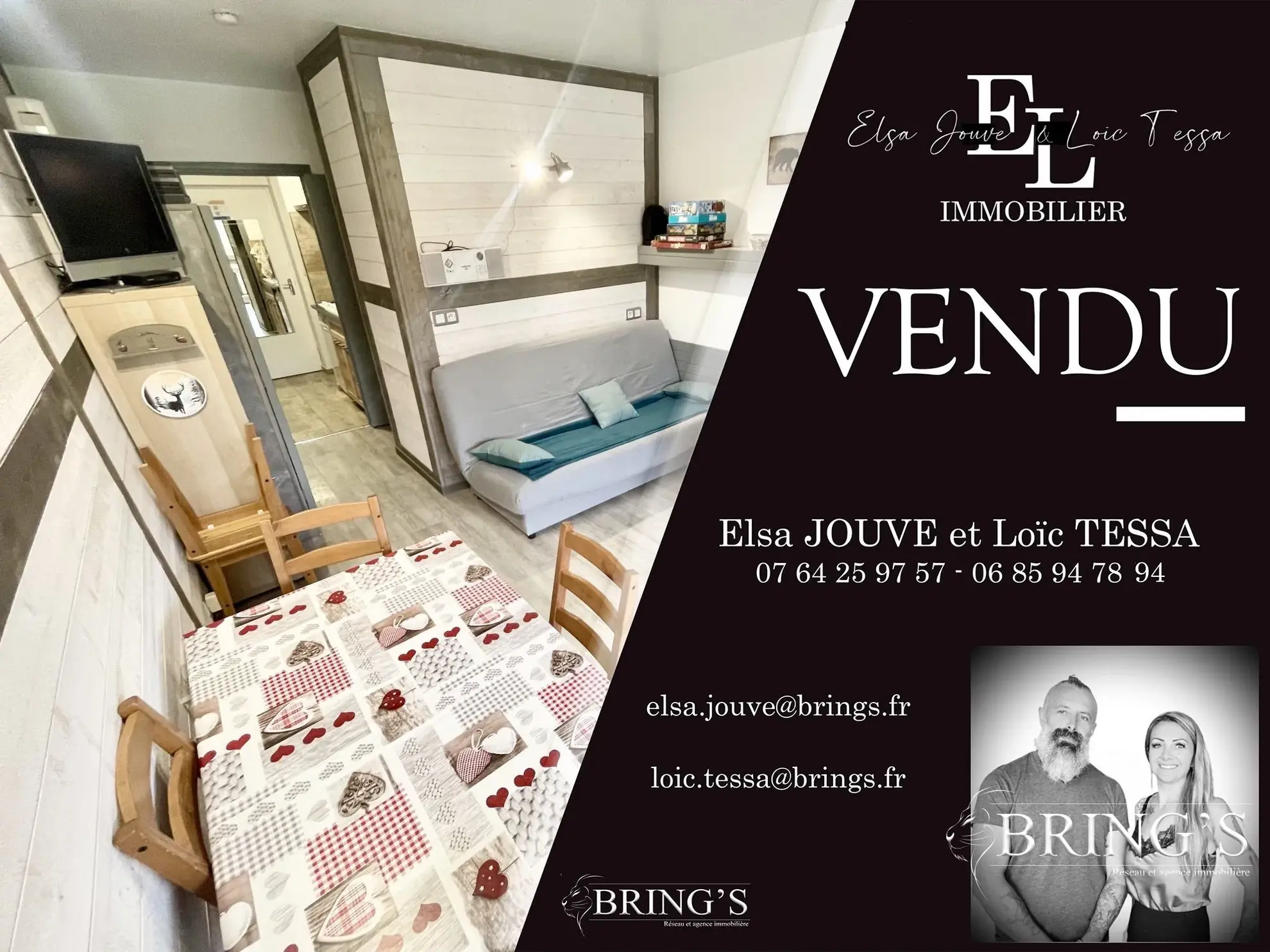 Studio à vendre avec vue pistes à Superdévoluy, résidence Le Bois d'Aurouze