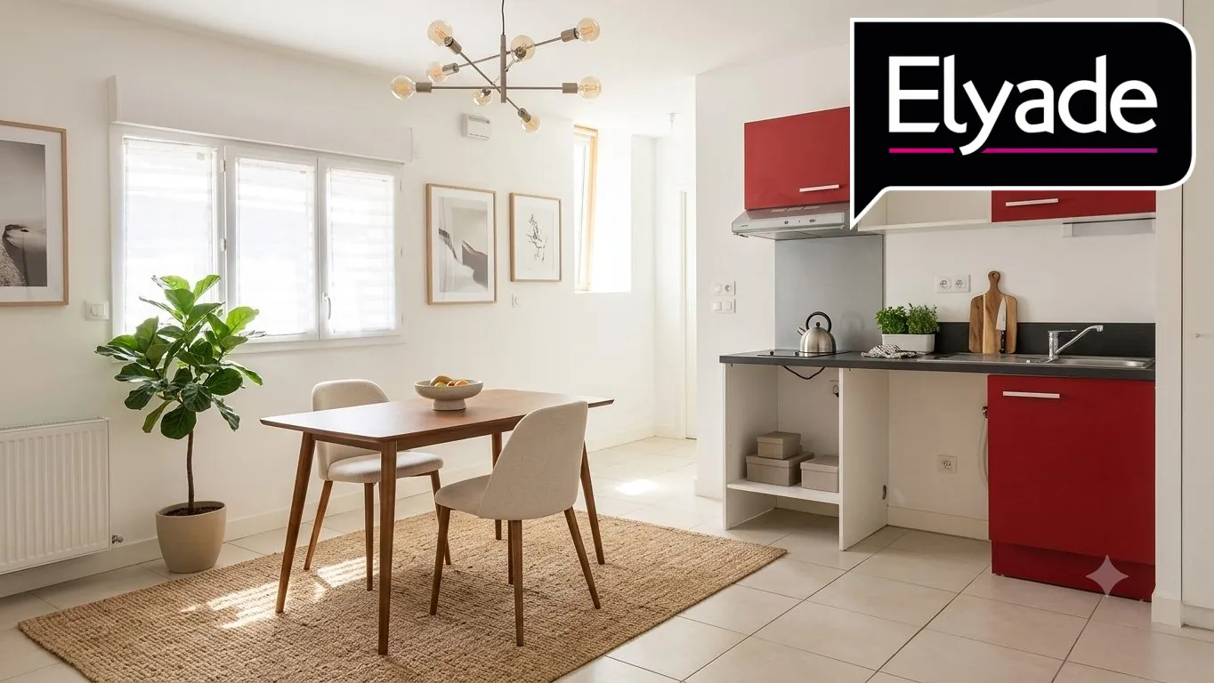 Suggestion d'aménagement A vendre appartement T2 de 43 m² avec parking à Sartrouville