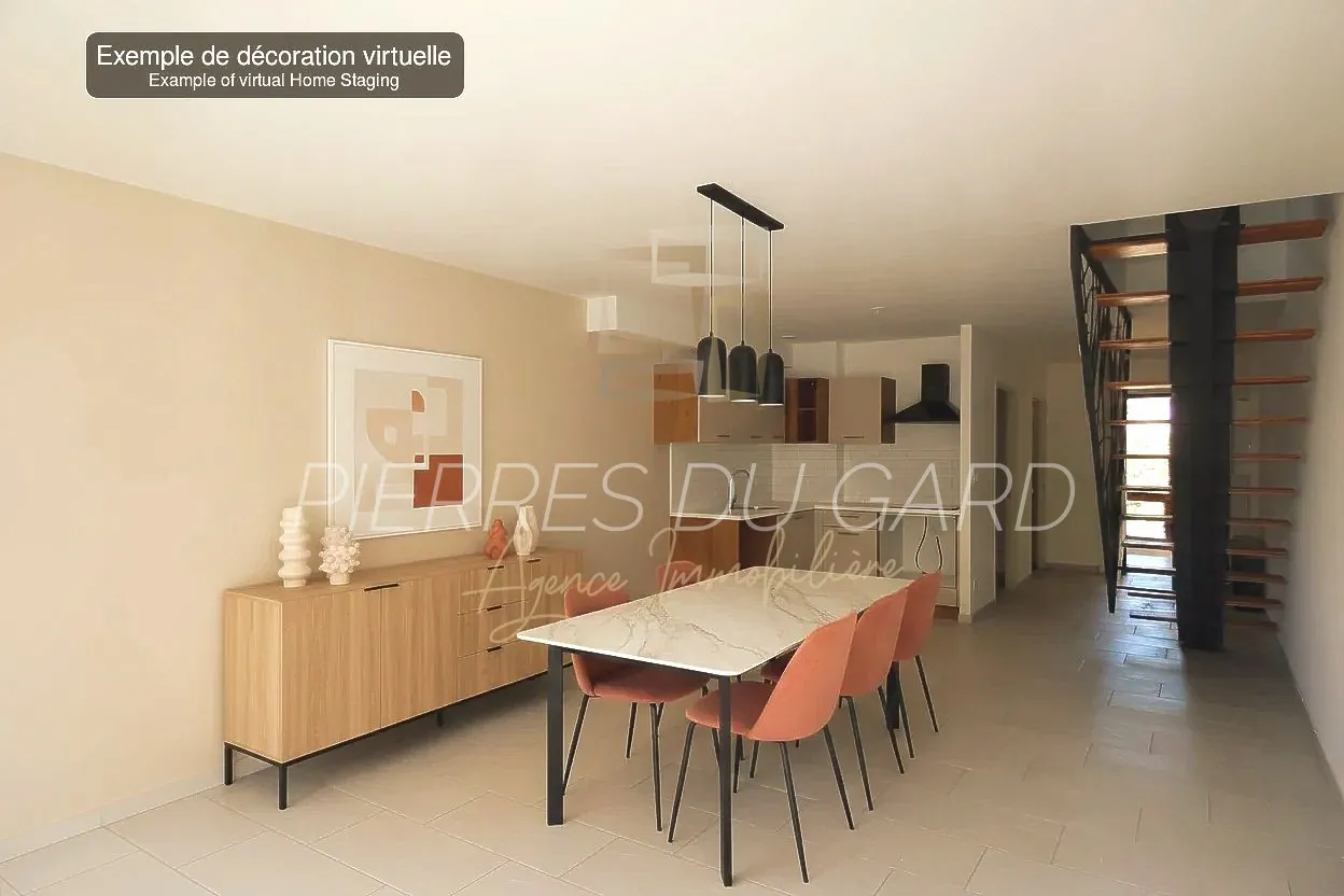 Appartement 3 pièces à vendre au centre d'Uzès - 77 m² rénovés