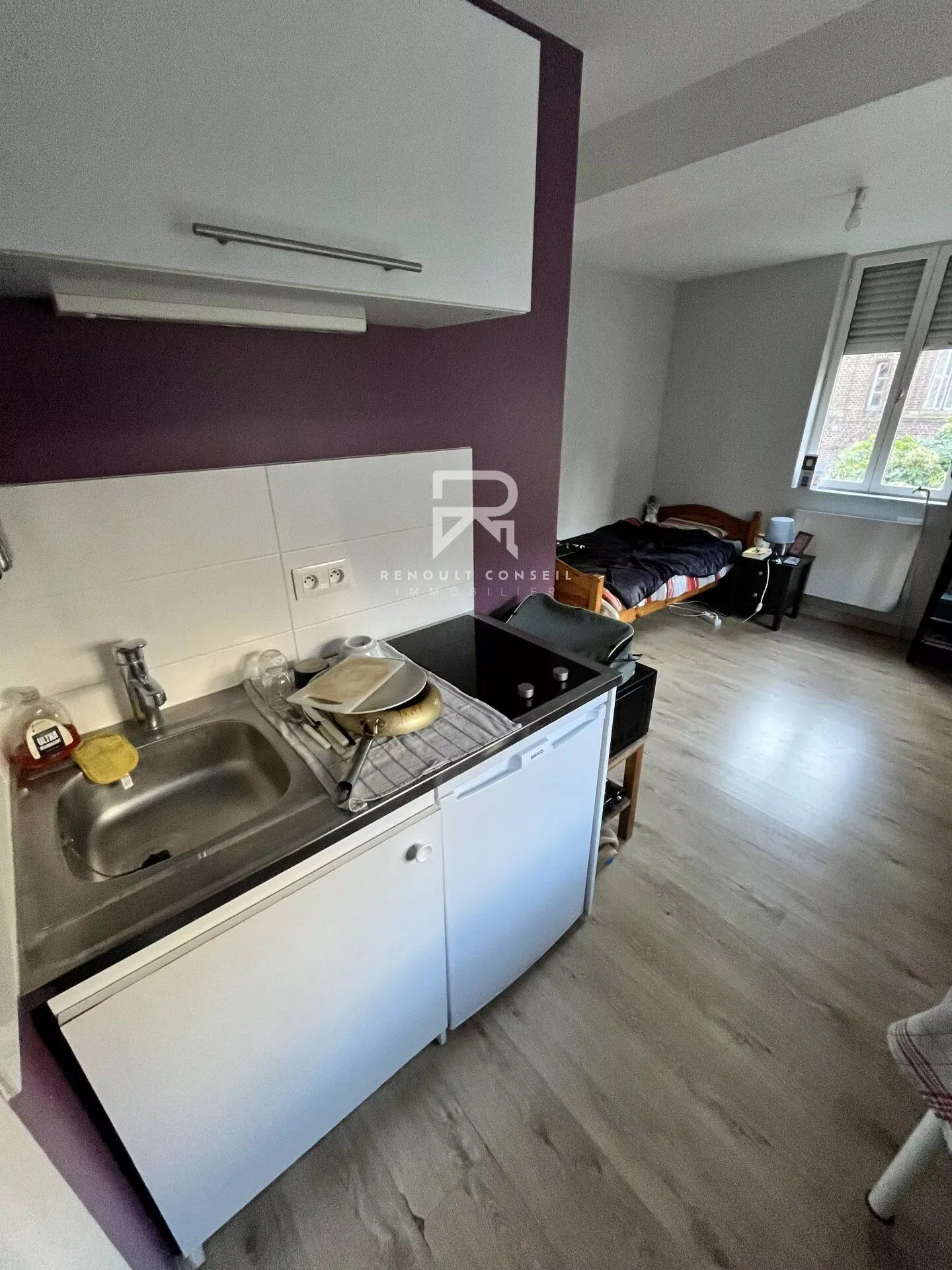 Studio de 15 m² à Rouen, loué, idéal investissement immobilier