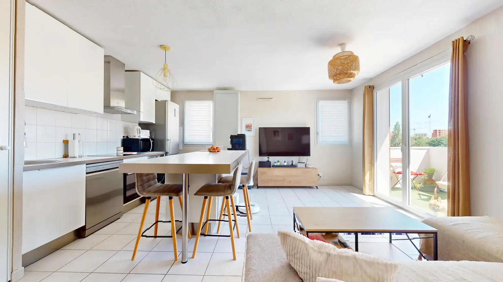 Vente appartement T3 lumineux avec terrasse et 2 parkings à Toulouse Labège
