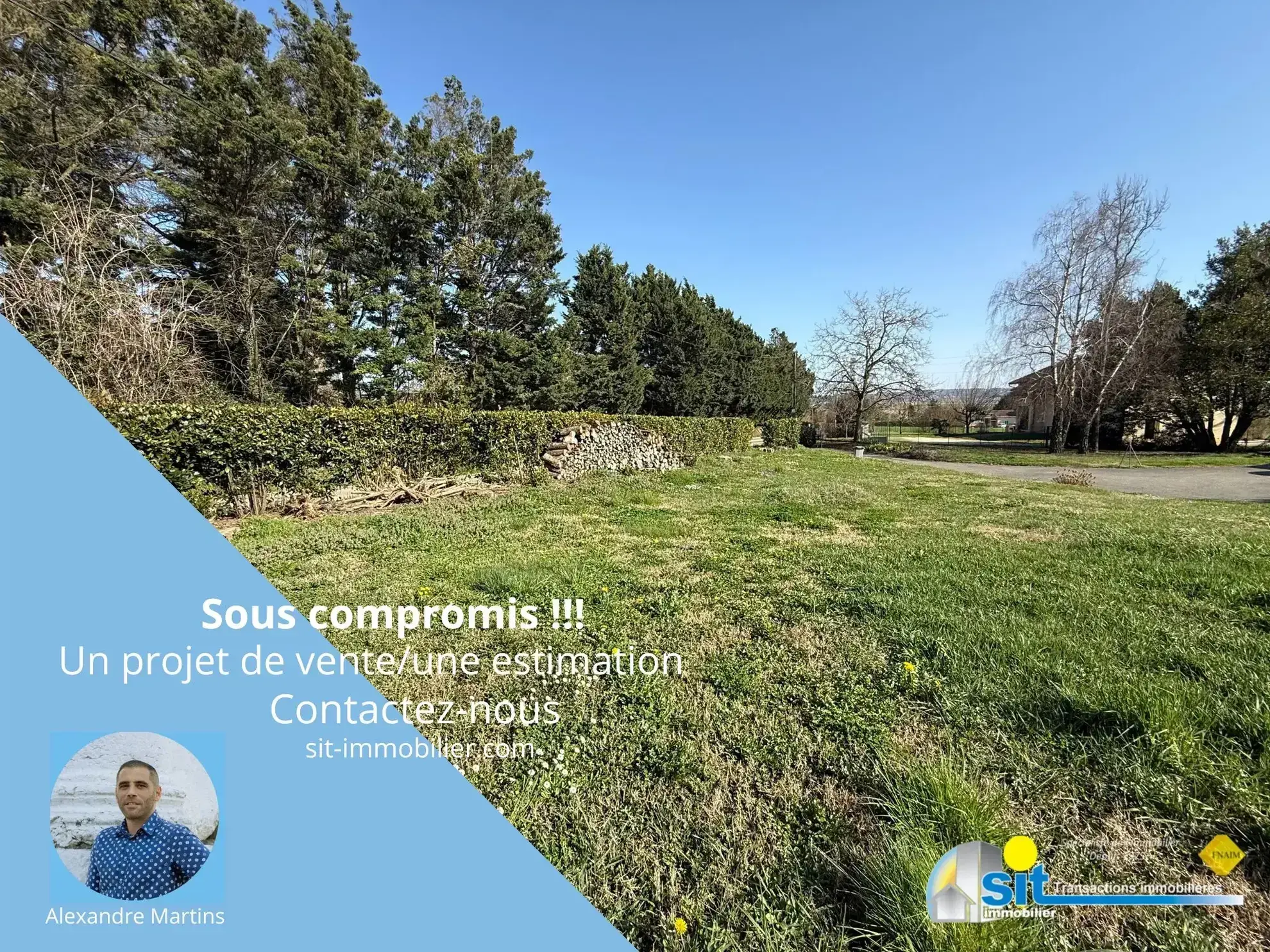 Terrain à bâtir de 469 m² à Chonas-l’Amballan, proche des commerces