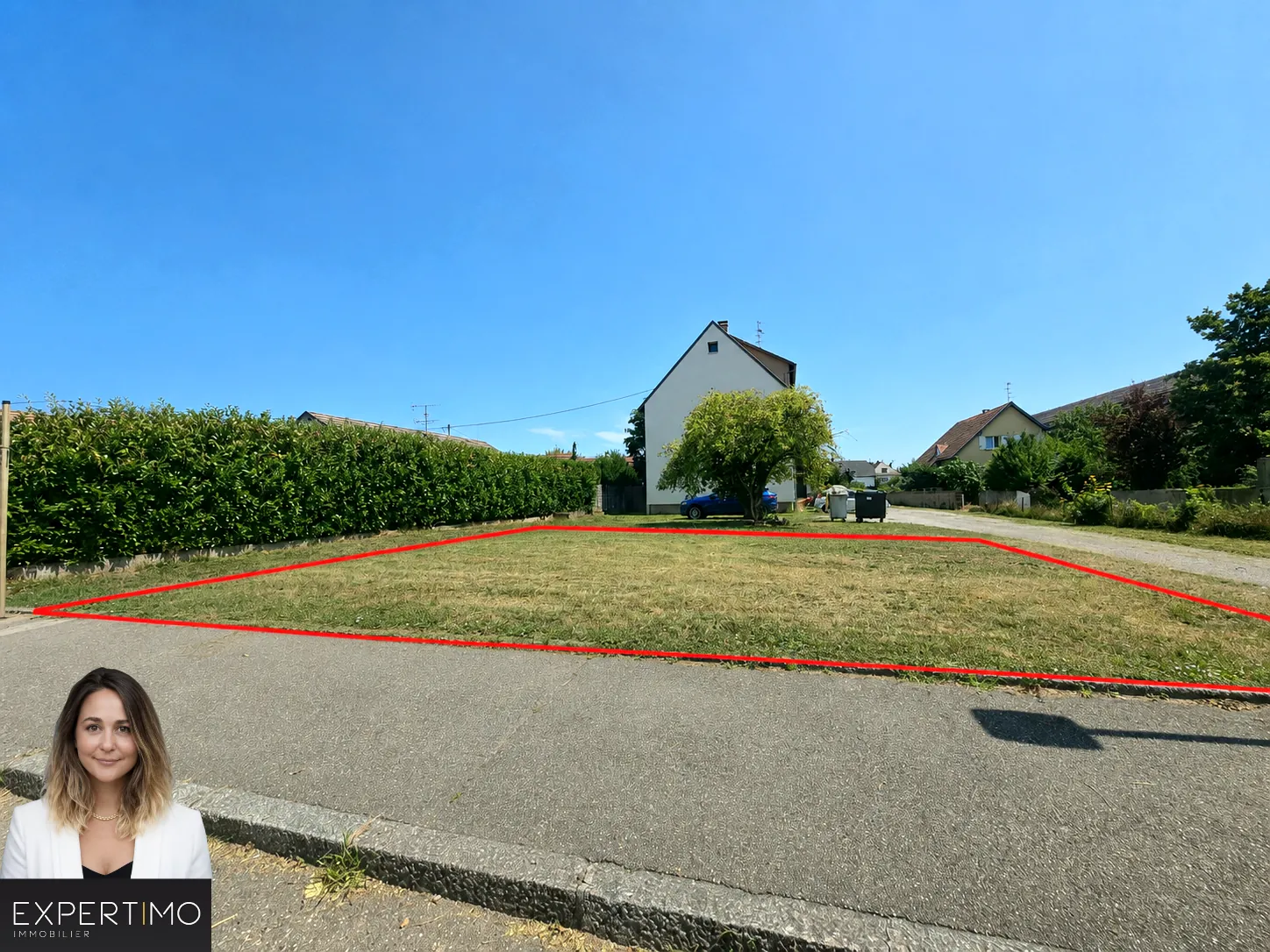 Terrain constructible à Ensisheim de 400 m², libre de constructeur, secteur prisé