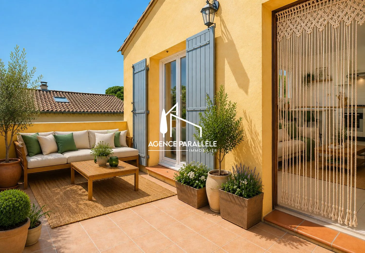 Appartement T2 avec terrasse et jardin à L'Isle-sur-la-Sorgue