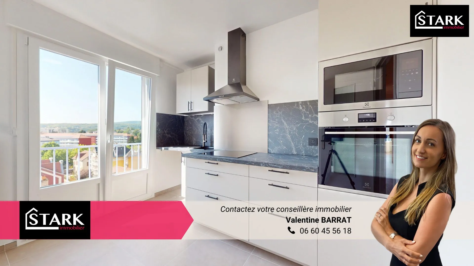 Appartement à vendre à Belfort avec terrasse, cave et garage en centre-ville