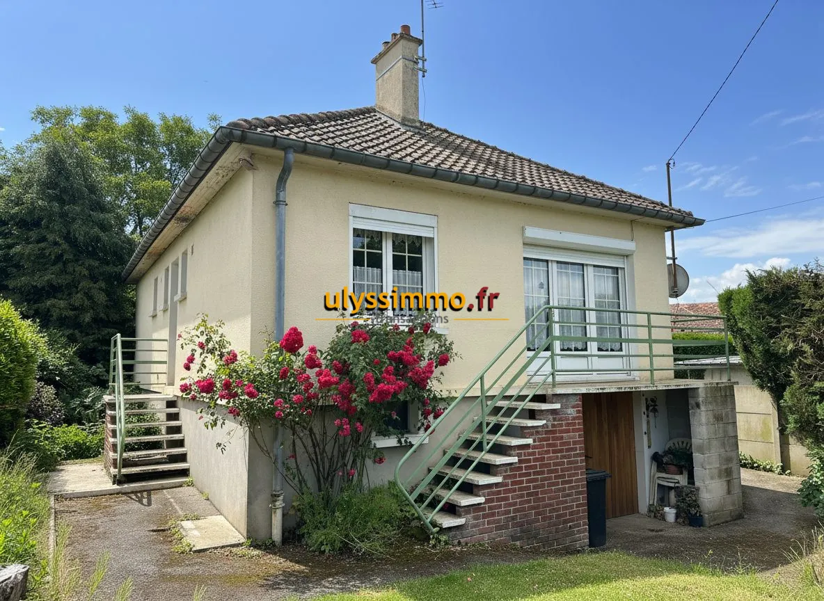 Maison de plain-pied à vendre à proximité de ROSIERES EN SANTERRE avec jardin et potentiel d'agrandissement