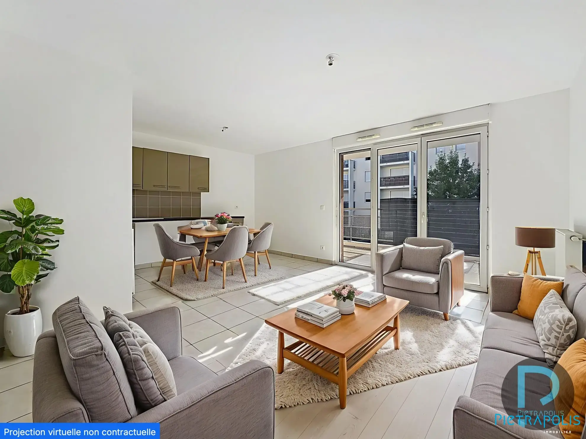 Bel appartement T3 lumineux avec balcon et stationnement à Bourgoin-Jallieu