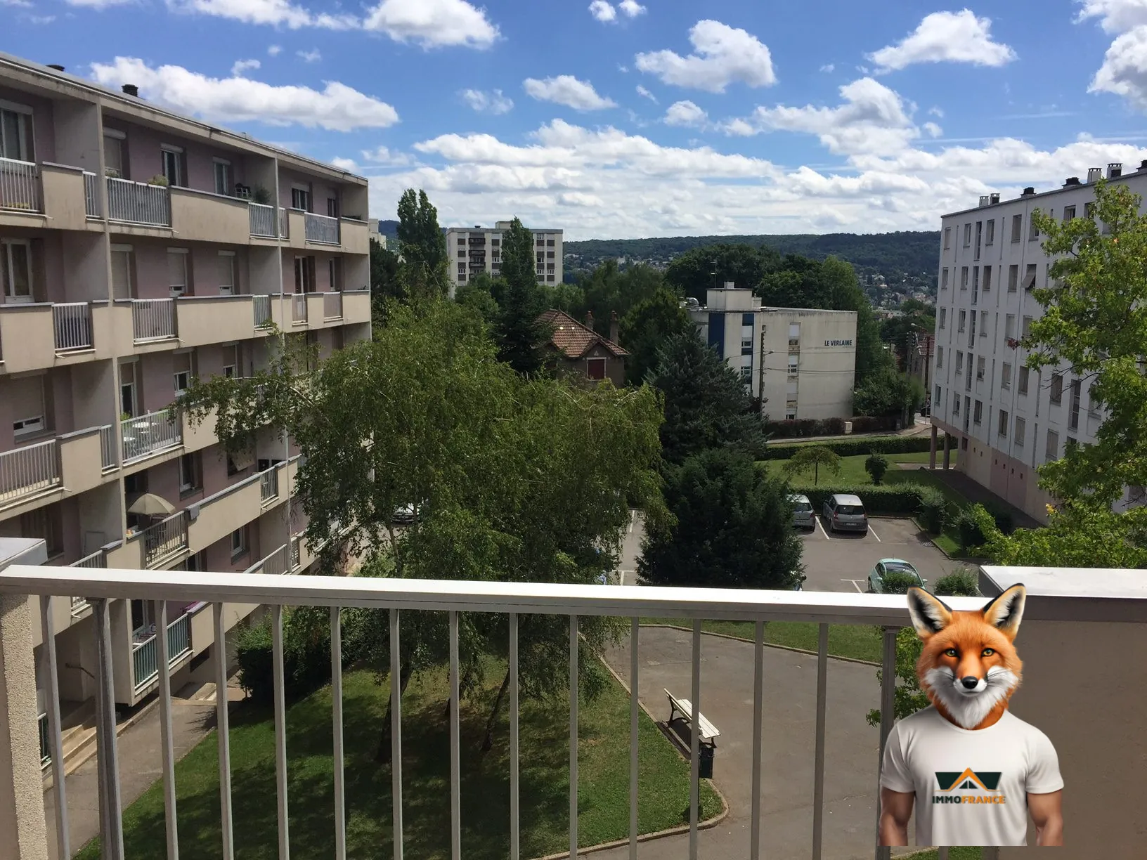Vente appartement T4 lumineux avec balcon à Besançon