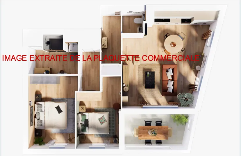 Appartement T3 neuf à Dreux avec terrasse, parking et TVA réduit