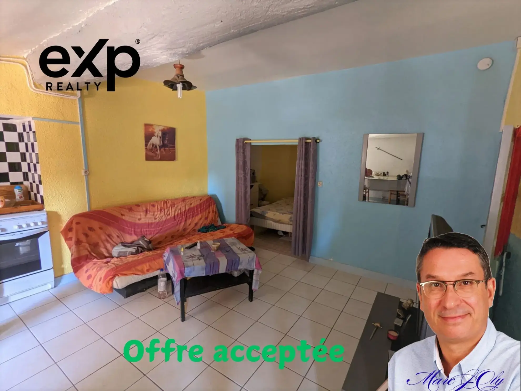 Appartement T2 à vendre à Agde avec vue sur la ville, idéal rénovation