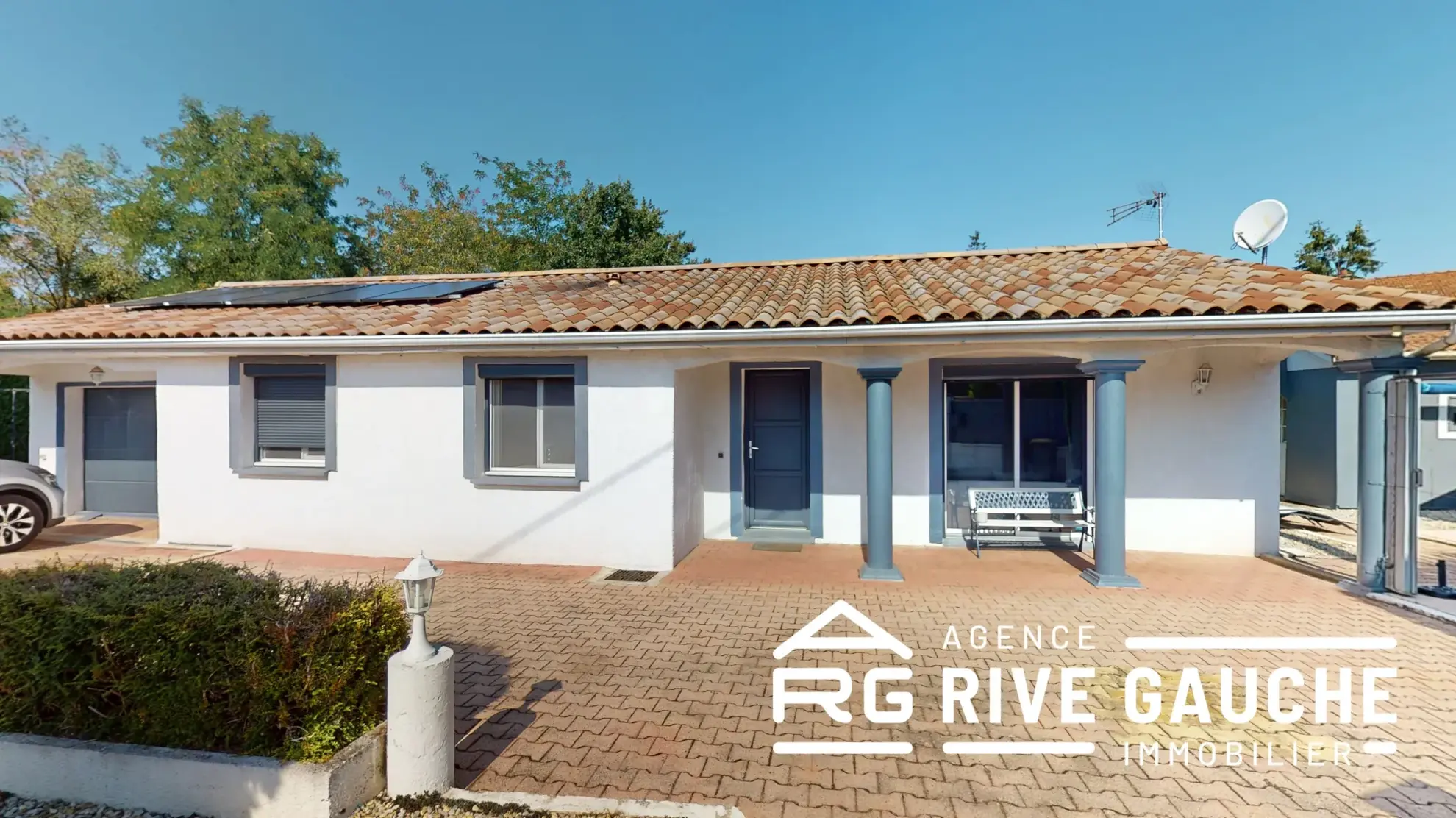 Maison de plain-pied 82 m² avec jardin, piscine et garage à Roussillon