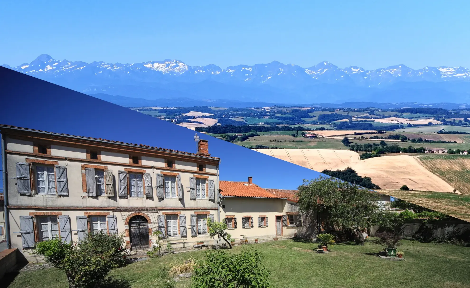 Maison bourgeoise avec vue sur les Pyrénées à Esperce - 200m² + dépendances