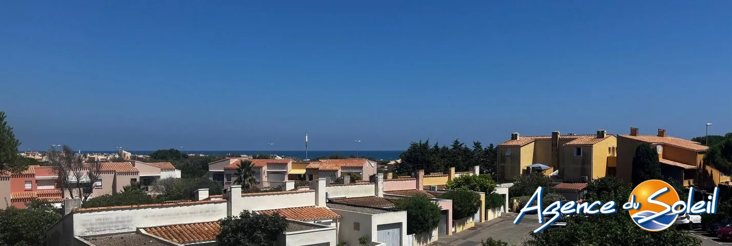 Bel Appartement T3 rénové avec vue mer, parking et loggia à La Roquille - Cap d'Agde