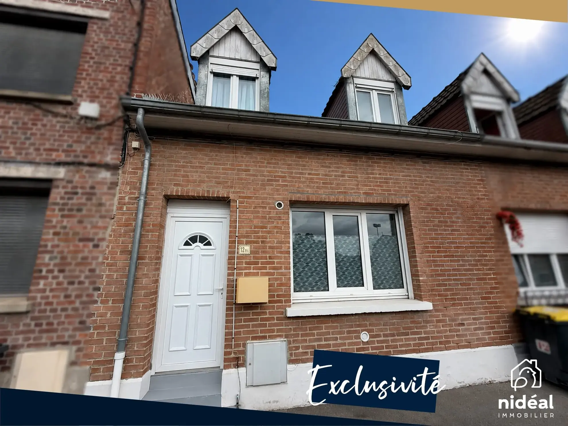 Maison rénovée de 71,5 m² avec 2 chambres et bureau à Trith-Saint-Léger