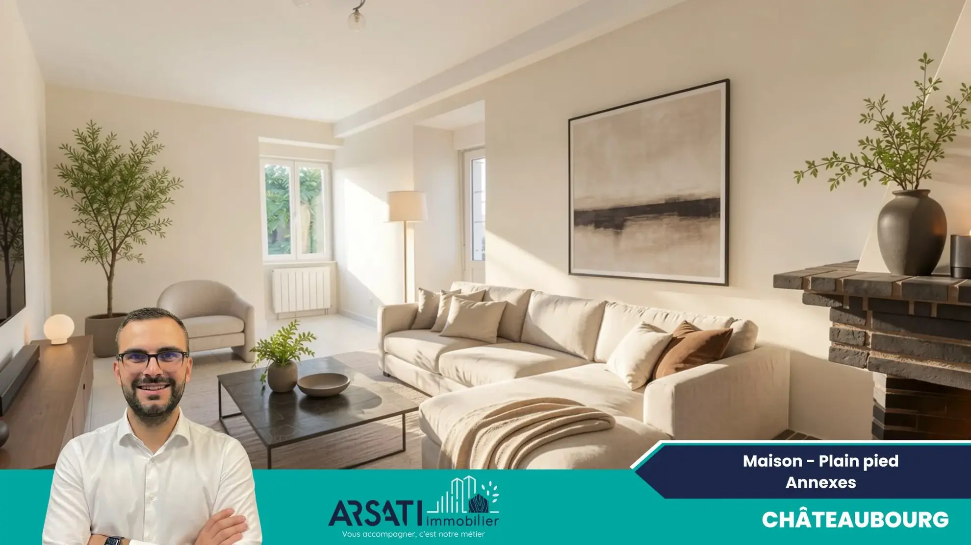 Maison à vendre à Châteaubourg avec garage, proche commodités
