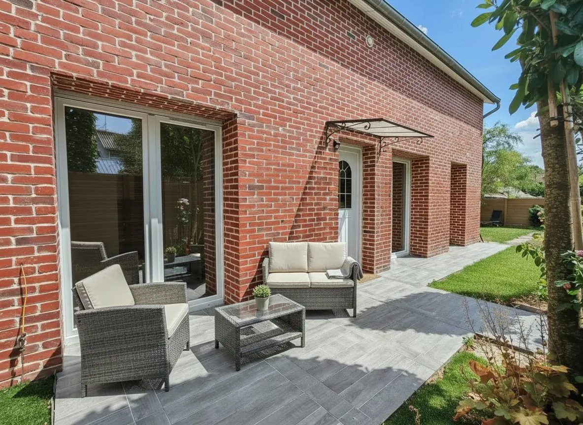 Maison rénovée de 58 m² avec terrasse et jardin en centre-ville d'Étrépagny