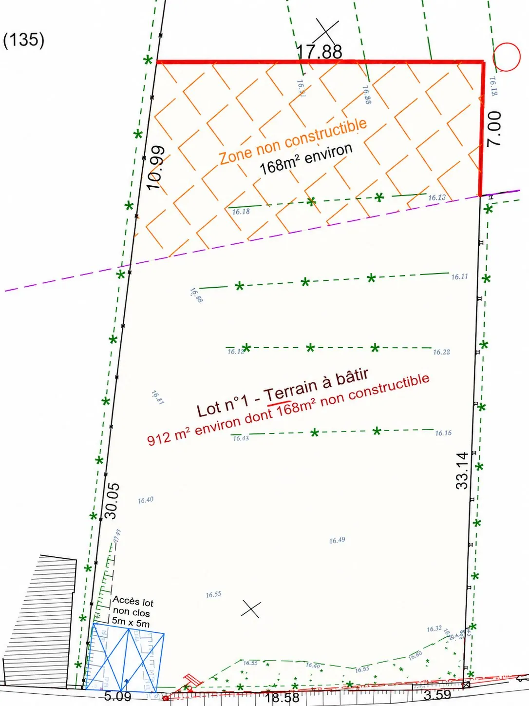 Terrain à bâtir de 912 m² à proximité de Honfleur en Normandie