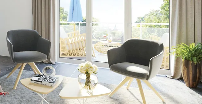 Appartement T2 neuf à Orléans avec balcon et parking, livraison 2028