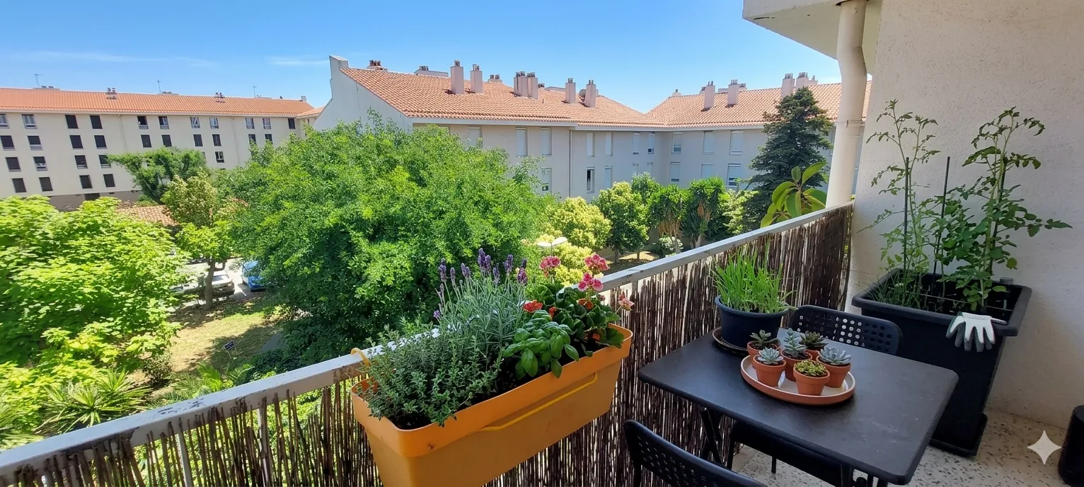 Spacieux appartement F3 de 71 m² à vendre à Perpignan - Vue dégagée et parking