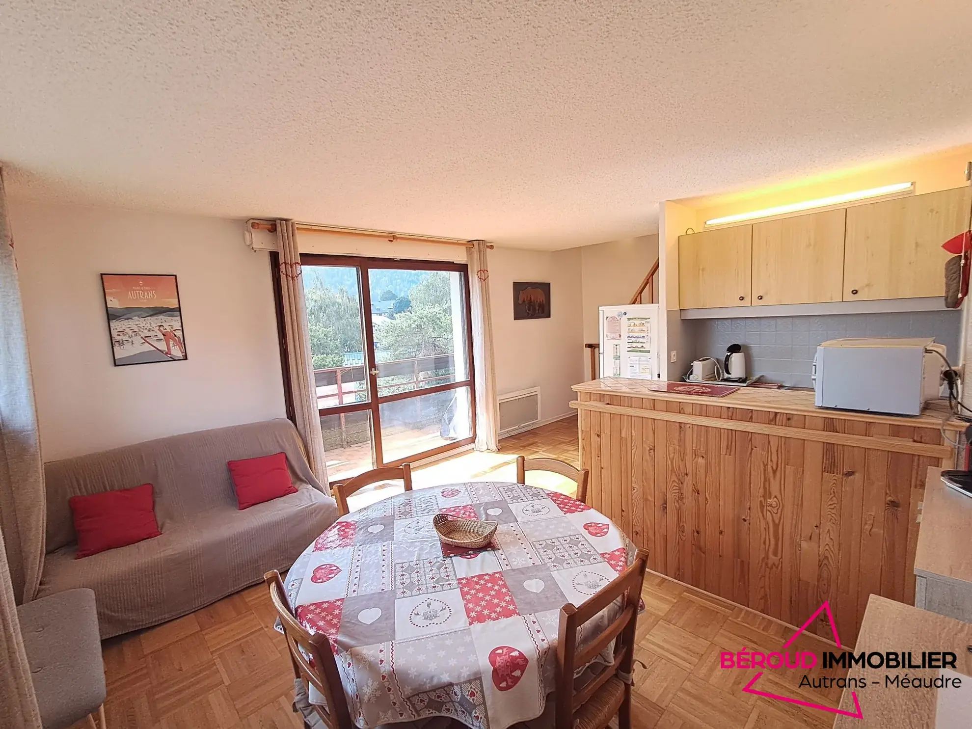 Appartement duplex à vendre à Autrans-Méaudre en Vercors, 2 pièces, garage, vue dégagée