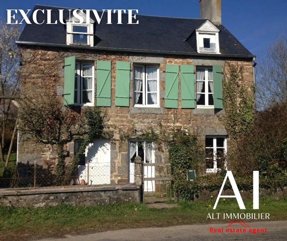 Maison rustique à vendre à Pont d'Ouilly en Normandie, 3 chambres et jardin