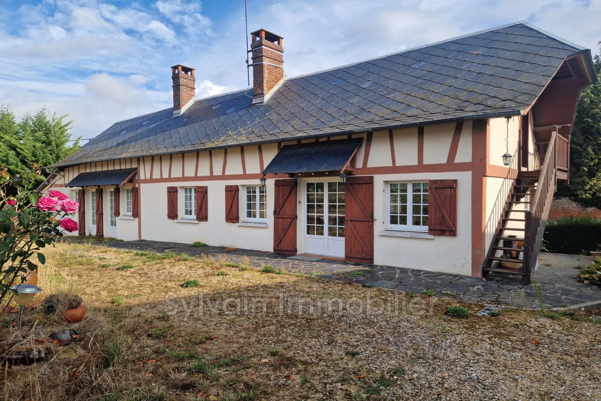 Maison de campagne à Gournay-en-Bray avec dépendance et terrain de 1450 m²