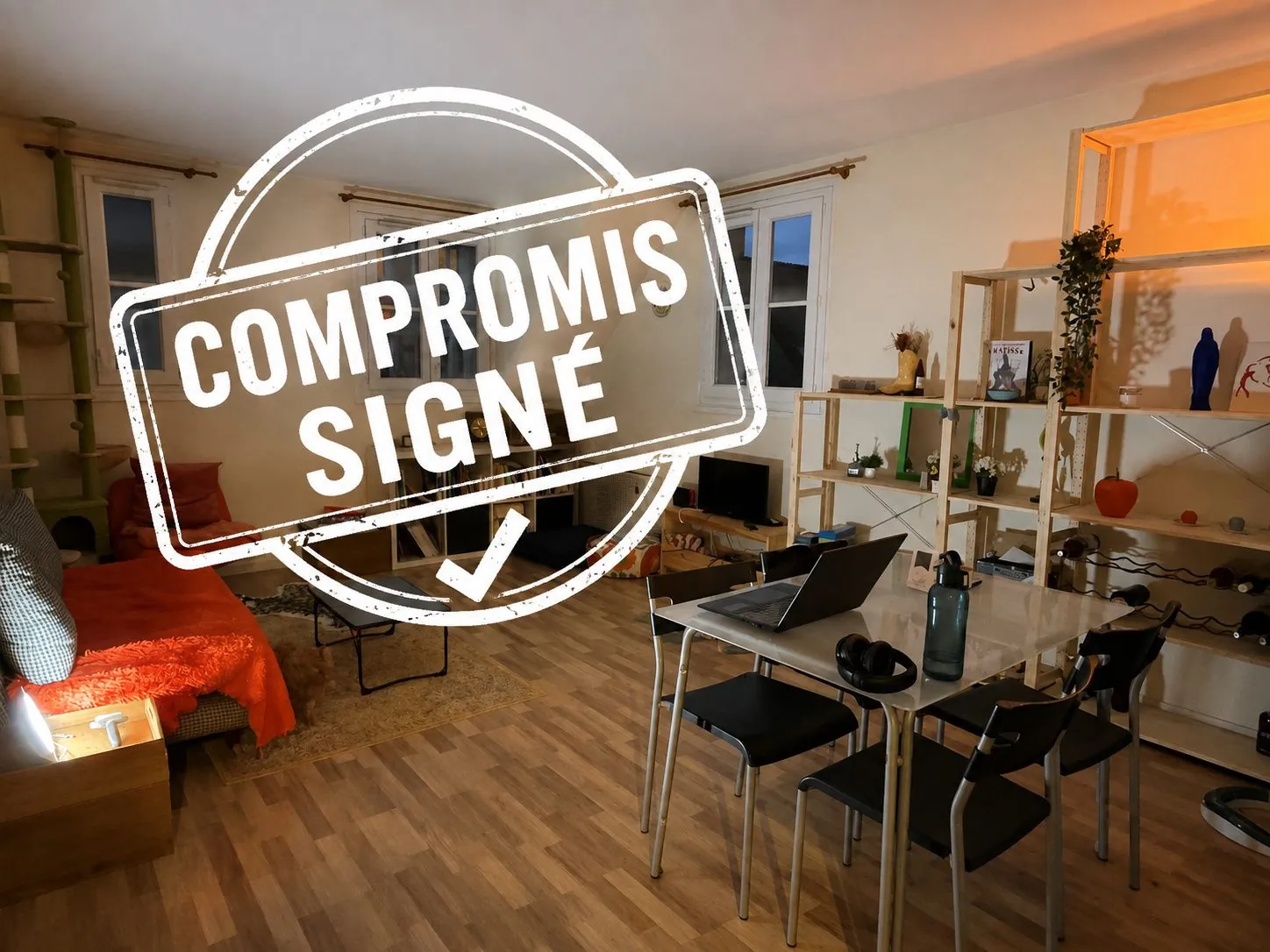 Investissement immobilier à Auxerre : appartement T3 loué de 69 m² en dernier étage