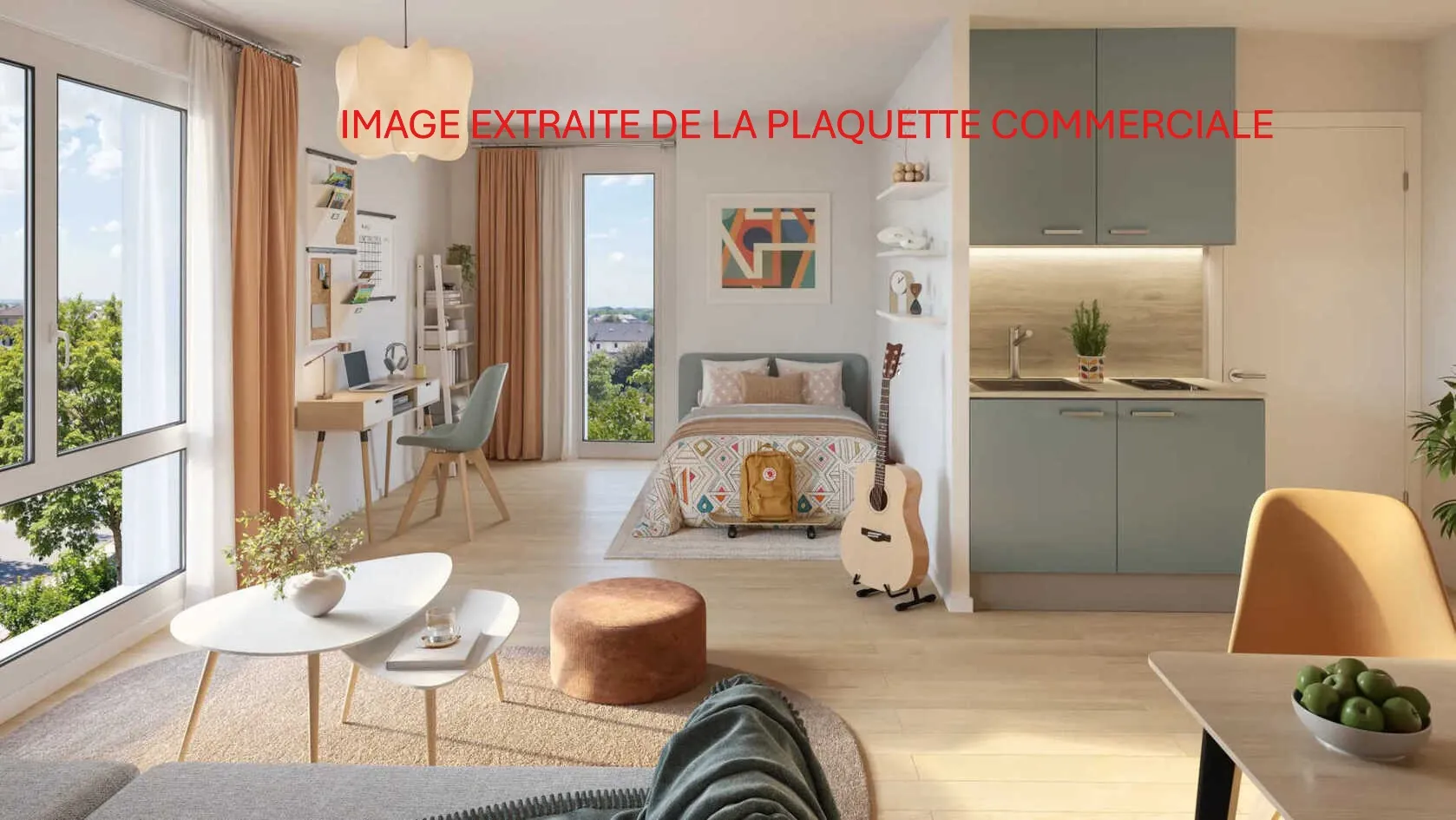 Studio neuf à Trelazé – 19,50 m², livraison 2028, prix à partir de 103 000 €