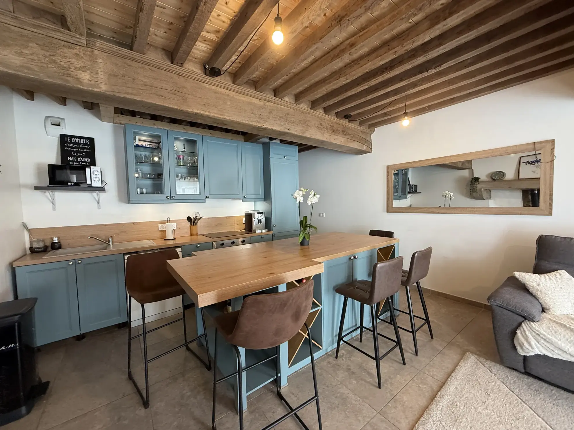 Maison de village rénovée à Pont-d'Ain, 3 chambres, proche commodités