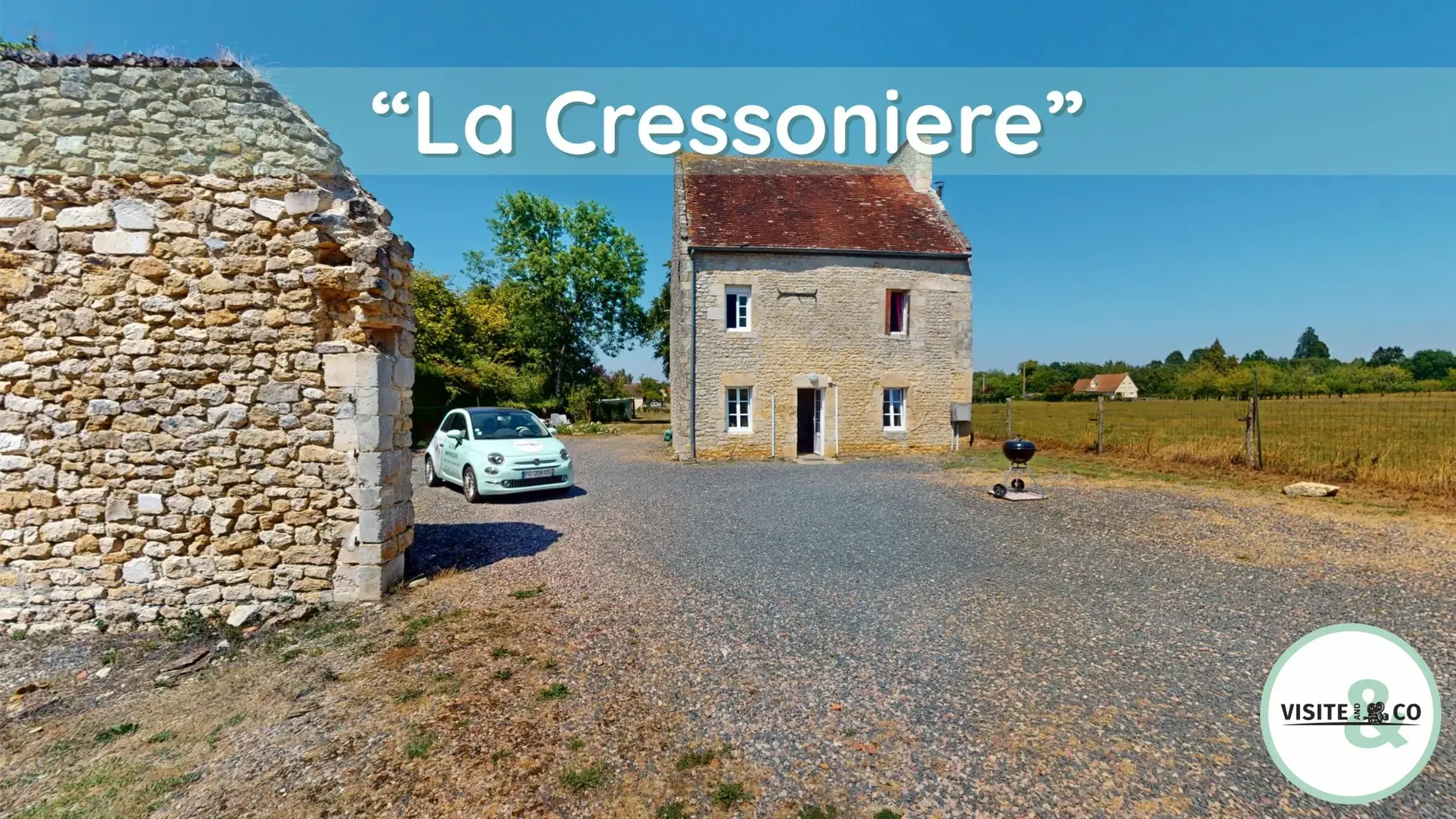 Maison en pierre à rénover à Ussy avec grand terrain, proximité Caen