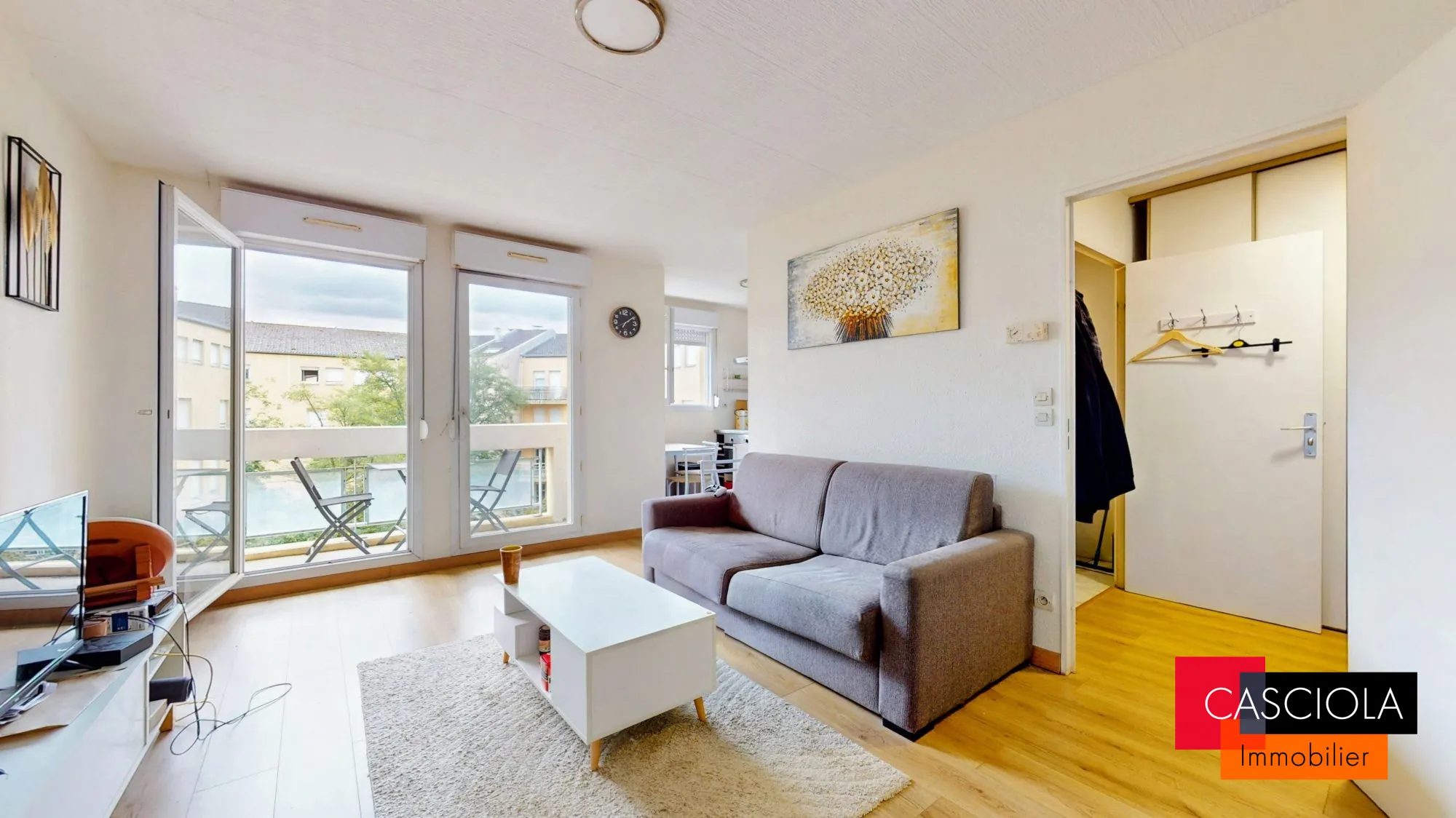 Studio à vendre à Metz avec terrasse, parking privé et ascenseur