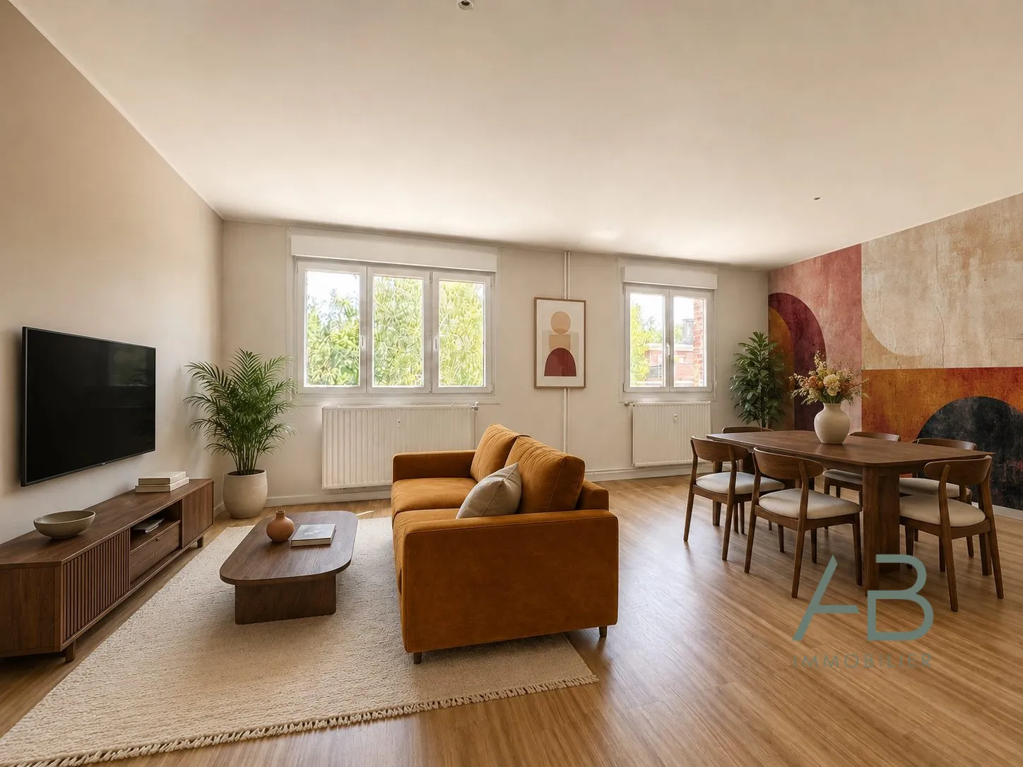 Appartement 3 pièces de 67 m² avec garage à Saint-André-lez-Lille