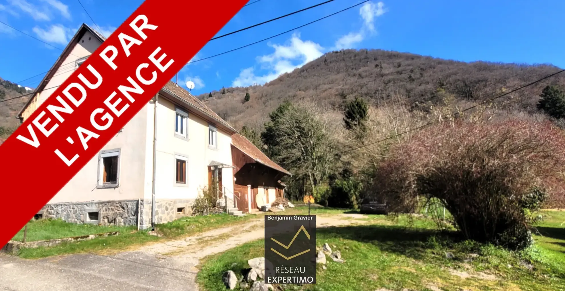 Grande maison à rénover avec jardin et grange à Mittlach – 150 m² habitables
