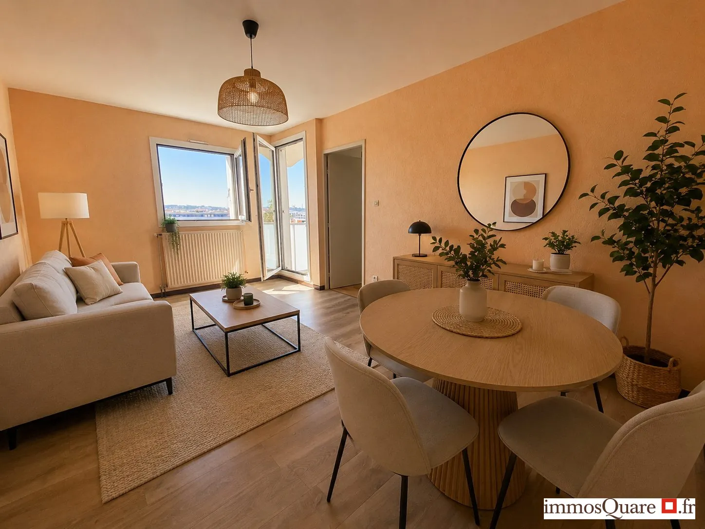 Appartement à vendre Lyon 8e, secteur Grange Blanche, 46,6 m² avec balcon et parking en option