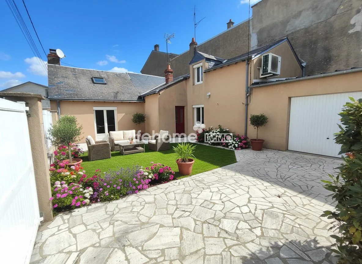 Charmante maison avec garage et jardin à Châteauroux en vente