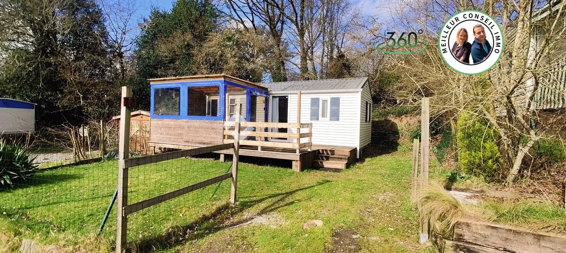 Mobil-home cosi à Caurel, à proximité du Lac de Guerlédan en Bretagne