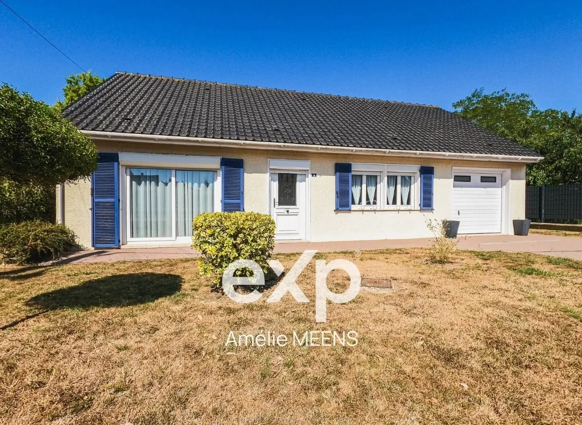 Maison individuelle de plain-pied à Arnèke – 84 m², 2 chambres, grand garage