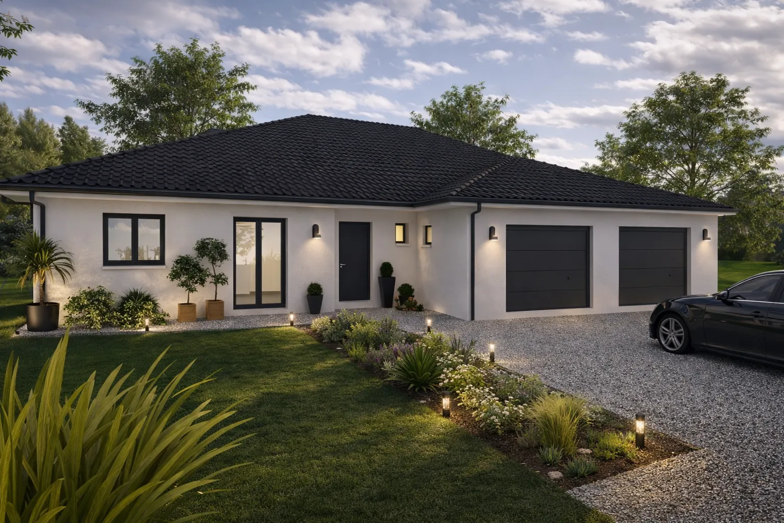 Maison neuve 95 m² avec 3 chambres à Charvieu-Chavagneux, conformité RE2020